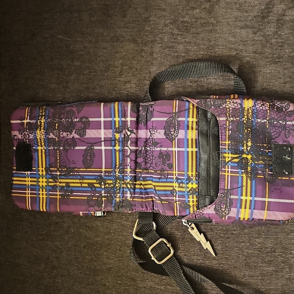 Vintage Betsey Johnson Betseyville Plaid Crossbody Bag - Picture 7 of 12